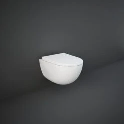 RAK Ceramics Des Rimless Wall Hung WC Pan With Hidden Fixations - Alpine White - DESWC1446AWHA