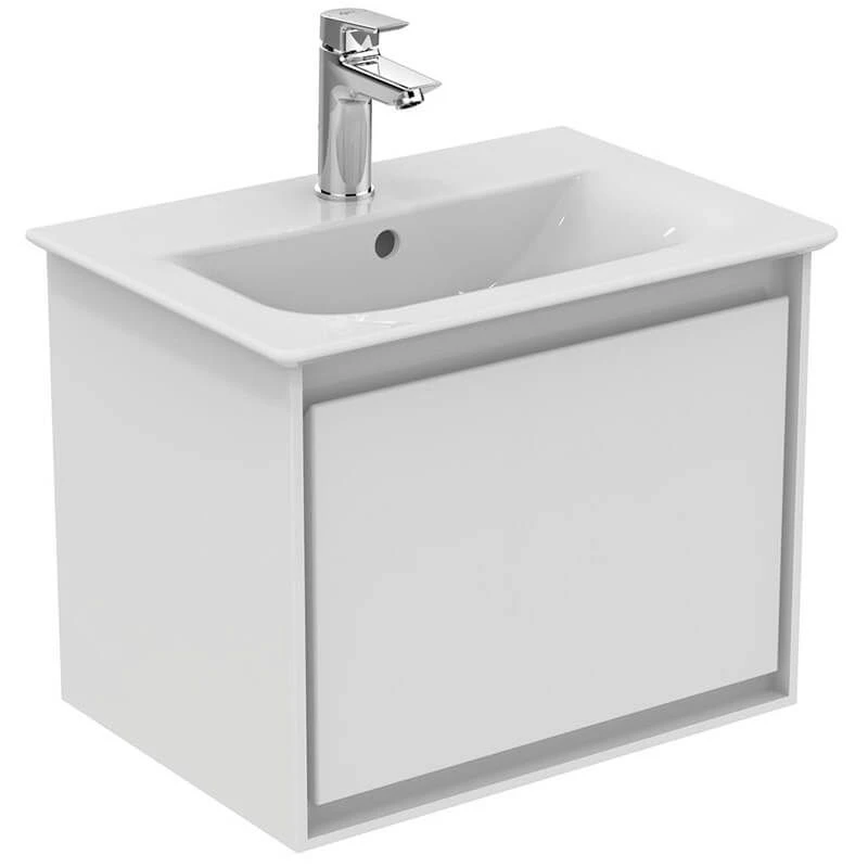 Ideal Standard Connect Air 500mm Wall Hung Vanity Unit 1 Drawer - Gloss White & Matt White - E0817B2 3 Ideal Standard Connect Air 500mm Wall Hung Vanity Unit 1 Drawer - Gloss White & Matt White - E0817B2