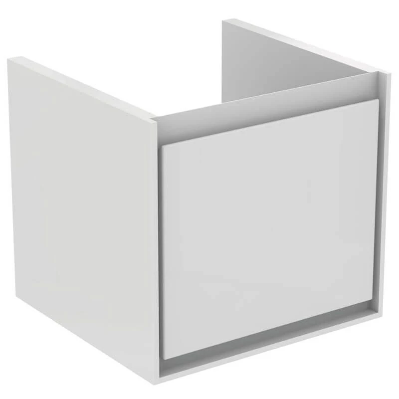 Ideal Standard Connect Air 550mm Wall Hung Basin Unit 1 Drawer - Gloss White & Matt White - E0844B2 3 Ideal Standard Connect Air 550mm Wall Hung Basin Unit 1 Drawer - Gloss White & Matt White - E0844B2