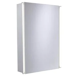 Essential Sleek Mirrored Bathroom Cabinet Single Door - 650 X 440mm - EM005