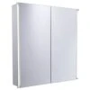 Essential Sleek Mirrored Bathroom Cabinet Double Door - 650 X 600mm - EM006 -Bliss Bath Shop em006