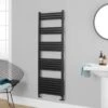 Towelrads Eton Straight Heated Towel Rail - Anthracite - 800x500mm - 136066 2 Towelrads Eton Straight Heated Towel Rail - Anthracite - 800x500mm - 136066 -Bliss Bath Shop eton black 7