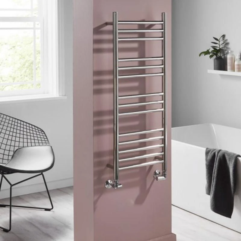 Towelrads Eversley Straight Heated Towel Rail 1500x400mm - Polished Stainless Steel - 136029 3 Towelrads Eversley Straight Heated Towel Rail 1500x400mm - Polished Stainless Steel - 136029