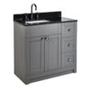 Frontline Holborn 900mm Dust Grey Vanity Unit Only - F02577 2 Frontline Holborn 900mm Dust Grey Vanity Unit Only - F02577 -Bliss Bath Shop f02577 1