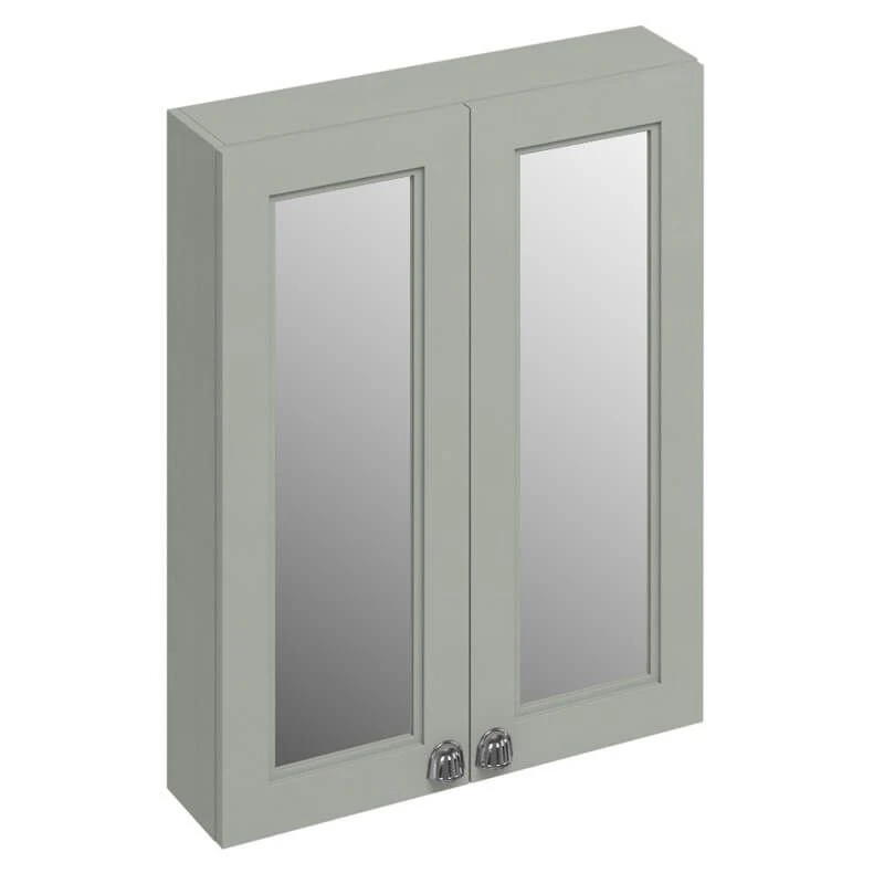 Burlington 600mm Two Door Mirror Cabinet - Olive - F6MO 3 Burlington 600mm Two Door Mirror Cabinet - Olive - F6MO