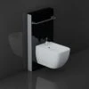 RAK Ceramics Obelisk Cistern Cabinet For Wall Hung Bidet In Black - FS04RAKCAB02 -Bliss Bath Shop f s fs04rakcab02