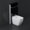 RAK Ceramics Obelisk Cistern Cabinet For Back To Wall Bidet In Black - FS12RAKCAB02 -Bliss Bath Shop f s fs12rakcab02
