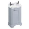 Burlington Freestanding Cloakroom 510mm One Door Vanity Unit - Grey - FC11G -Bliss Bath Shop fc11g