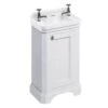 Burlington Freestanding Cloakroom 510mm One Door Vanity Unit - Matt White - FC11W