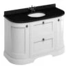 Burlington Freestanding 1340mm Curved Two Door & Two Drawer Vanity Unit - Matt White - FC4W 1 Burlington Freestanding 1340mm Curved Two Door & Two Drawer Vanity Unit - Matt White - FC4W -Bliss Bath Shop fc4w
