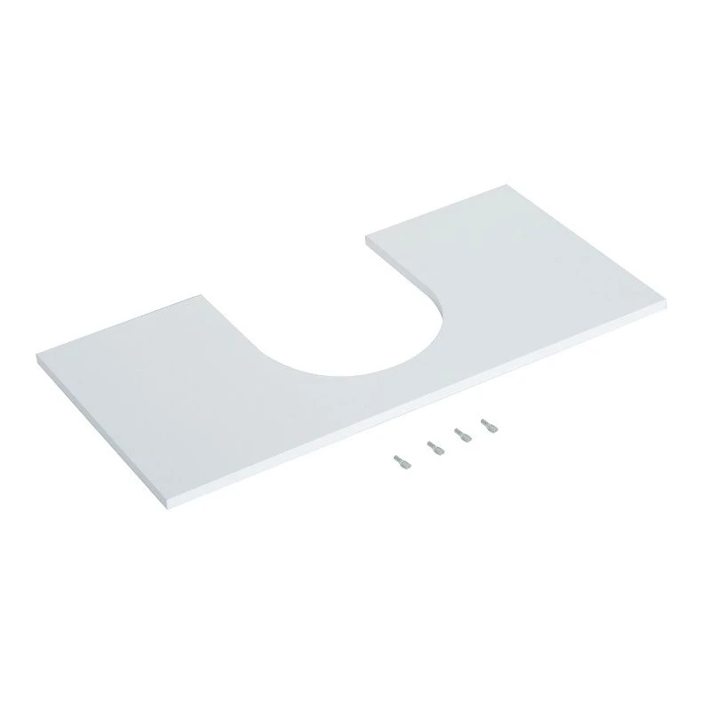 HOMCOM Bathroom Under Sink Wooden Storage Cabinet Vanity Unit With 2 Doors - White - 834-116 6 HOMCOM Bathroom Under Sink Wooden Storage Cabinet Vanity Unit With 2 Doors - White - 834-116 - Image 4