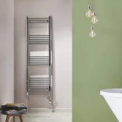 Towelrads Hamilton Straight Heated Towel Rail 1200x600mm - Chrome - 180006
