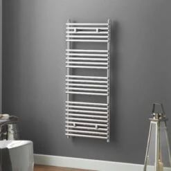 Towelrads Iridio Straight Heated Towel Rail 1200x500mm - Chrome - 120960
