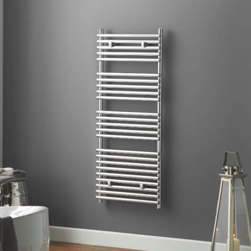 Towelrads Iridio Straight Heated Towel Rail 800x500mm - White - 120964 3 Towelrads Iridio Straight Heated Towel Rail 800x500mm - White - 120964