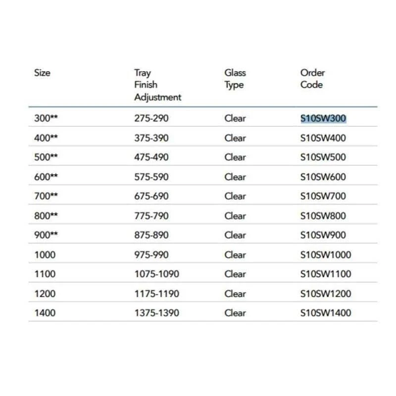 Merlyn 10 Series Shower Wall With Wall Profile Only 300mm - S10SW300 6 Merlyn 10 Series Shower Wall With Wall Profile Only 300mm - S10SW300 - Image 4