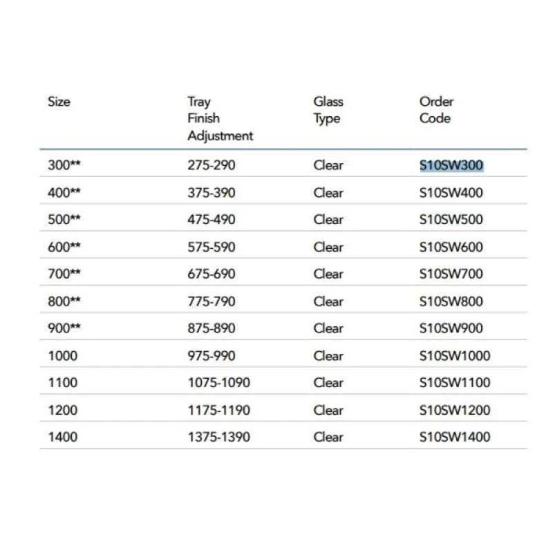 Merlyn 10 Series Shower Wall Including Wall Profile & Stabilising Bar 1000mm - S10SW1000H 6 Merlyn 10 Series Shower Wall Including Wall Profile & Stabilising Bar 1000mm - S10SW1000H - Image 4