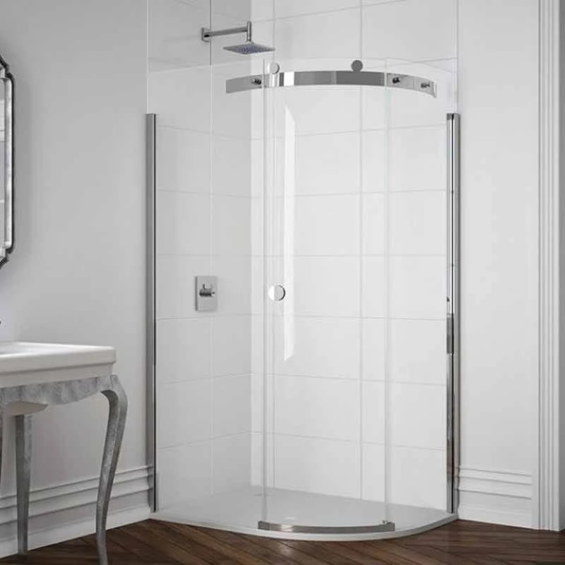 Merlyn 10 Series 1 Door Offset Quadrant Shower Enclosure Right Hand With Tray 1400 X 800mm - M10148HBR 4 Merlyn 10 Series 1 Door Offset Quadrant Shower Enclosure Right Hand With Tray 1400 X 800mm - M10148HBR - Image 2