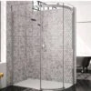 Merlyn 10 Series 1 Door Offset Quadrant Shower Enclosure Right Hand With Tray 1400 X 800mm - M10148HBR -Bliss Bath Shop m e merlyn 10 single door offset quadrant right 6