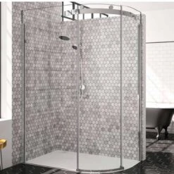 Merlyn 10 Series 1 Door Offset Quadrant Shower Enclosure Right Hand With Tray 1400 X 800mm - M10148HBR