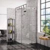 Merlyn 10 Series 1 Door Quadrant Shower Enclosure Right Hand With Tray 900mm - MS103221CR -Bliss Bath Shop m e merlyn 10 single right quadrant tray