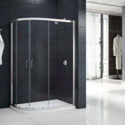 Merlyn MBOX 2 Door Offset Quadrant Shower Enclosure 1200 X 800mm - MB2Q1280
