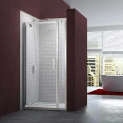 Merlyn 6 Series Pivot Shower Door And Inline Panel - 1000mm Shower Door 1140-1215mm - M61231P2H