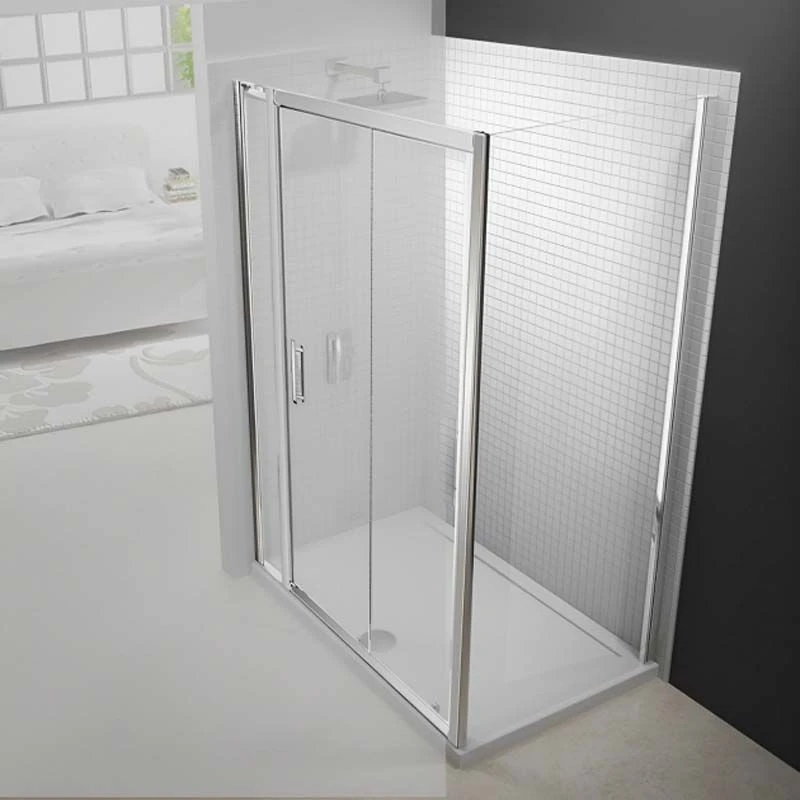 Merlyn 6 Series Sliding Shower Door And Inline Panel - 1500mm Shower Door 1640-1715mm - M68261P2H 4 Merlyn 6 Series Sliding Shower Door And Inline Panel - 1500mm Shower Door 1640-1715mm - M68261P2H - Image 2