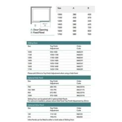 Merlyn 6 Series Sliding Shower Door And Inline Panel - 1200mm Shower Door 1340-1415mm - M68241P2H 11 Merlyn 6 Series Sliding Shower Door And Inline Panel - 1200mm Shower Door 1340-1415mm - M68241P2H -Bliss Bath Shop m e merlyn 6 series sliding inline shower door m6 dimensions 5