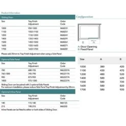 Merlyn 6 Series Sliding Shower Door 1700mm - M68281 11 Merlyn 6 Series Sliding Shower Door 1700mm - M68281 -Bliss Bath Shop m e merlyn 6 series sliding shower door m6 dimensions 3