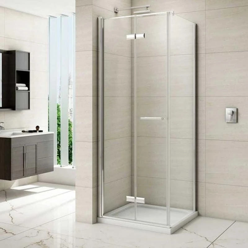 Merlyn 8 Series Frameless Hinged Bifold Shower Door With Tray 760mm - M87111B 4 Merlyn 8 Series Frameless Hinged Bifold Shower Door With Tray 760mm - M87111B - Image 2