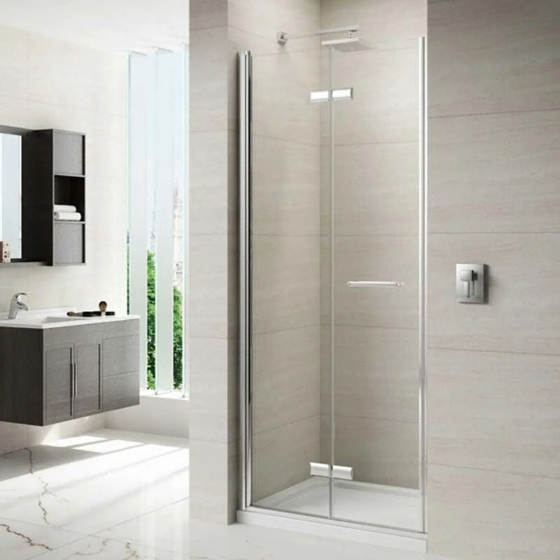 Merlyn 8 Series Frameless Hinged Bifold Shower Door With Tray 760mm - M87111B 3 Merlyn 8 Series Frameless Hinged Bifold Shower Door With Tray 760mm - M87111B