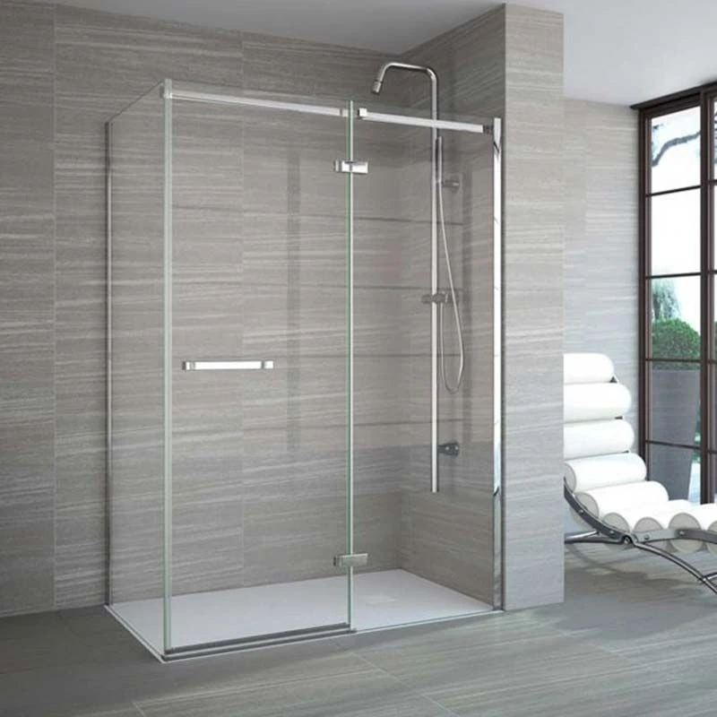 Merlyn 8 Series Frameless Hinge & Inline Recess Shower Door With Tray 900mm - A0611X0B 5 Merlyn 8 Series Frameless Hinge & Inline Recess Shower Door With Tray 900mm - A0611X0B - Image 3