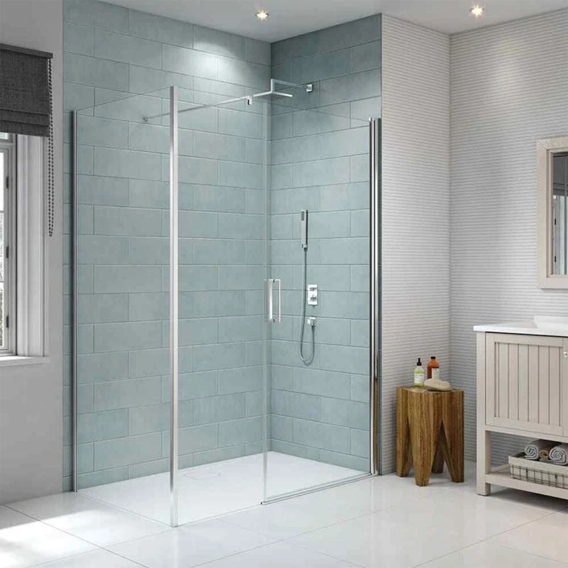 Merlyn 8 Series Frameless Pivot Shower Door & Inline Panel 1000mm - S8FPI1002H 3 Merlyn 8 Series Frameless Pivot Shower Door & Inline Panel 1000mm - S8FPI1002H