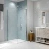 Merlyn 8 Series Frameless Pivot & Inline Shower Door Side Panel 900mm - S8FSP90IN -Bliss Bath Shop m e merlyn 8 frameless pivot shower door s8fpv 1 1