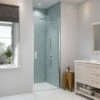 Merlyn 8 Series Frameless Pivot Shower Door 800mm - S8FPV80 -Bliss Bath Shop m e merlyn 8 frameless pivot shower door s8fpv