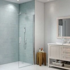 Merlyn 8 Series Frameless Pivot Shower Door 800mm - S8FPV80 -Bliss Bath Shop m e merlyn 8 frameless pivot shower door s8fpv 2