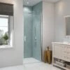 Merlyn 8 Series Frameless Pivot Shower Door 900mm - S8FPV90 -Bliss Bath Shop m e merlyn 8 frameless pivot shower door s8fpv 5