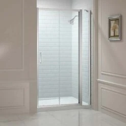 Merlyn 8 Series Sliding Shower Door And Inline Panel 1700mm+ Wide - 1680-1740mm - M88271P1H
