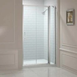 Merlyn 8 Series Sliding Shower Door And Inline Panel 1200mm+ Wide - 1180-1240mm - M88251P1H