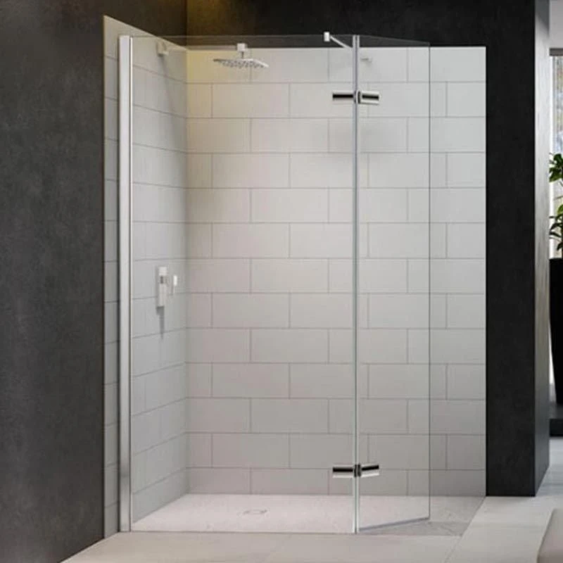 Merlyn 8 Series Showerwall With Hinged Swivel Panel Including Merlyn Mstone Tray 1200 X 900mm - M8SW1100HB 3 Merlyn 8 Series Showerwall With Hinged Swivel Panel Including Merlyn Mstone Tray 1200 X 900mm - M8SW1100HB