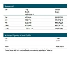 Merlyn 8 Series Showerwall Wetroom Panel 800mm - M8SW211 9 Merlyn 8 Series Showerwall Wetroom Panel 800mm - M8SW211 -Bliss Bath Shop m e merlyn 8 showerwall wetroom panel m8sw dimensions 6