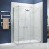 Merlyn Ionic Essence Hinge Shower Door & Inline Side Panel 800mm - A0107G0 1 Merlyn Ionic Essence Hinge Shower Door & Inline Side Panel 800mm - A0107G0 -Bliss Bath Shop m e merlyn a0107g0