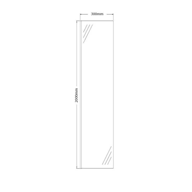 Merlyn Ionic Showerwall Wetroom Swivel Panel 300mm - A0413G0 4 Merlyn Ionic Showerwall Wetroom Swivel Panel 300mm - A0413G0 - Image 2