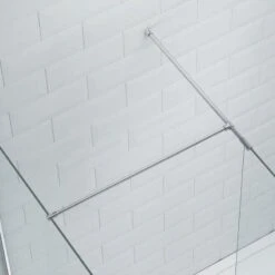 Merlyn Ionic Round Support Arm T Piece Bracket - Chrome - A04S0010