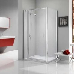 Merlyn Ionic Express 800mm Pivot Shower Door & 210mm Inline Panel - A030005H -Bliss Bath Shop m e merlyn ionic pivot shower door 1 1