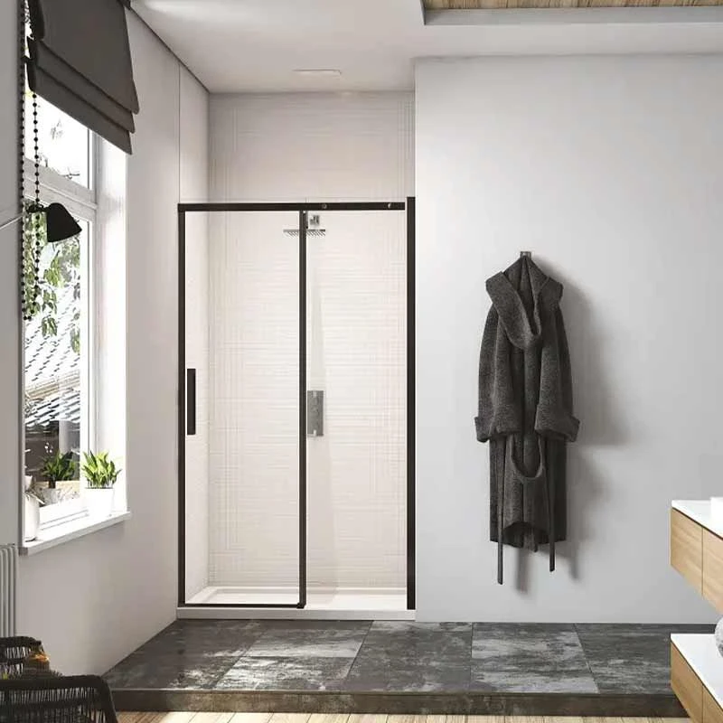 Merlyn Black Sliding Shower Door 1500mm With MStone Tray - BLKBFSL1500H 3 Merlyn Black Sliding Shower Door 1500mm With MStone Tray - BLKBFSL1500H