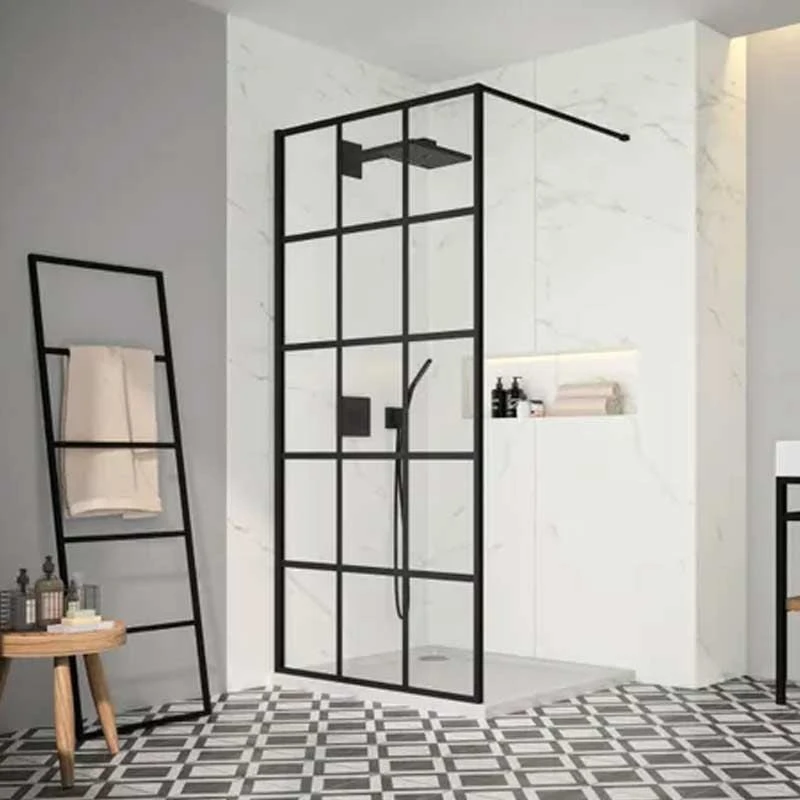 Merlyn Black Squared Wetroom Shower Wall Panel 900mm - BLKFSWCTL90 3 Merlyn Black Squared Wetroom Shower Wall Panel 900mm - BLKFSWCTL90
