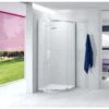 Merlyn Ionic Essence Frameless 1 Door Quadrant Shower Enclosure Left Hand 900x900mm - A0101MH -Bliss Bath Shop m e merlyn a0101mh