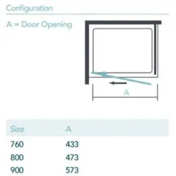 Merlyn Ionic Essence Framed Side Panel 760mm - DWH07B0 -Bliss Bath Shop m e merlyn dwh07b0 dimensions
