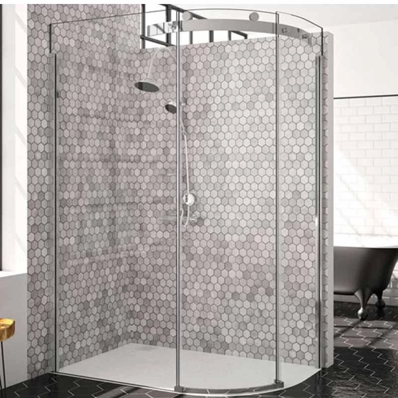 Merlyn 10 Series 1 Door Offset Quadrant Shower Enclosure Right Hand With Tray 1200 X 800mm - Clear Glass - MS103234CR 3 Merlyn 10 Series 1 Door Offset Quadrant Shower Enclosure Right Hand With Tray 1200 X 800mm - Clear Glass - MS103234CR